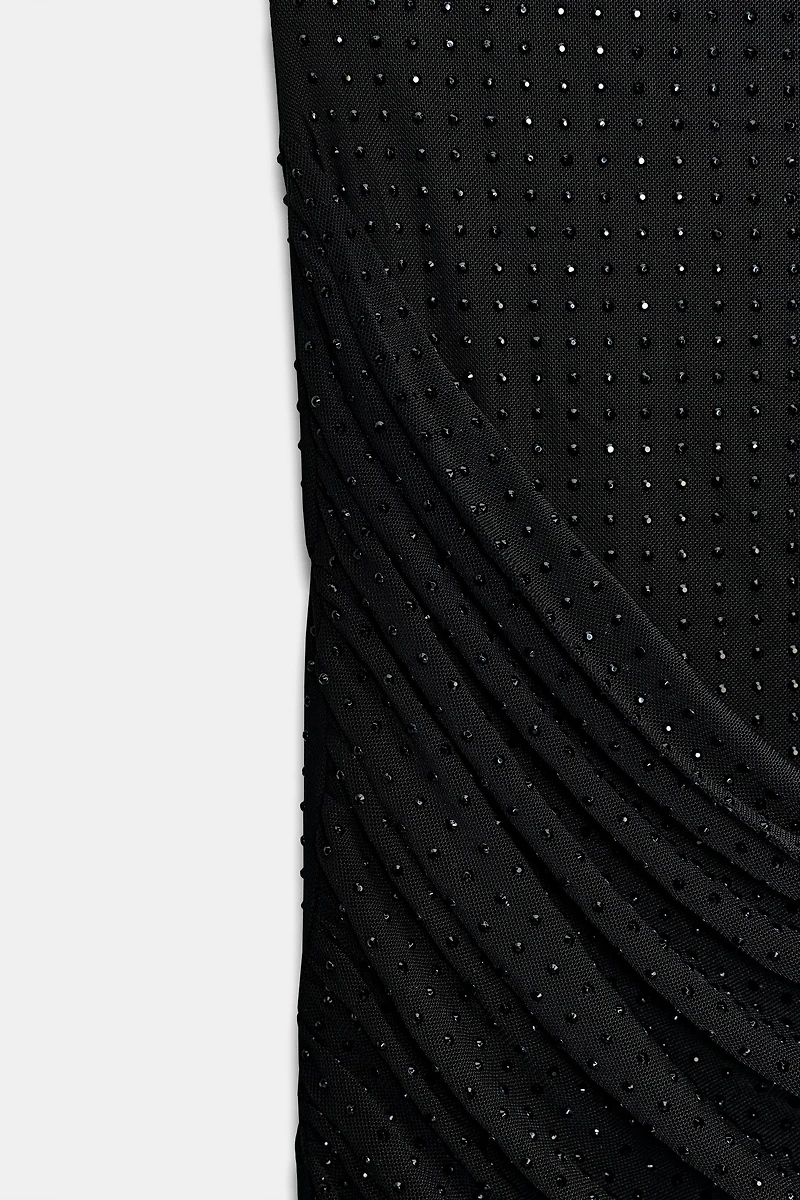 SPARKLY STRAPLESS DRESS