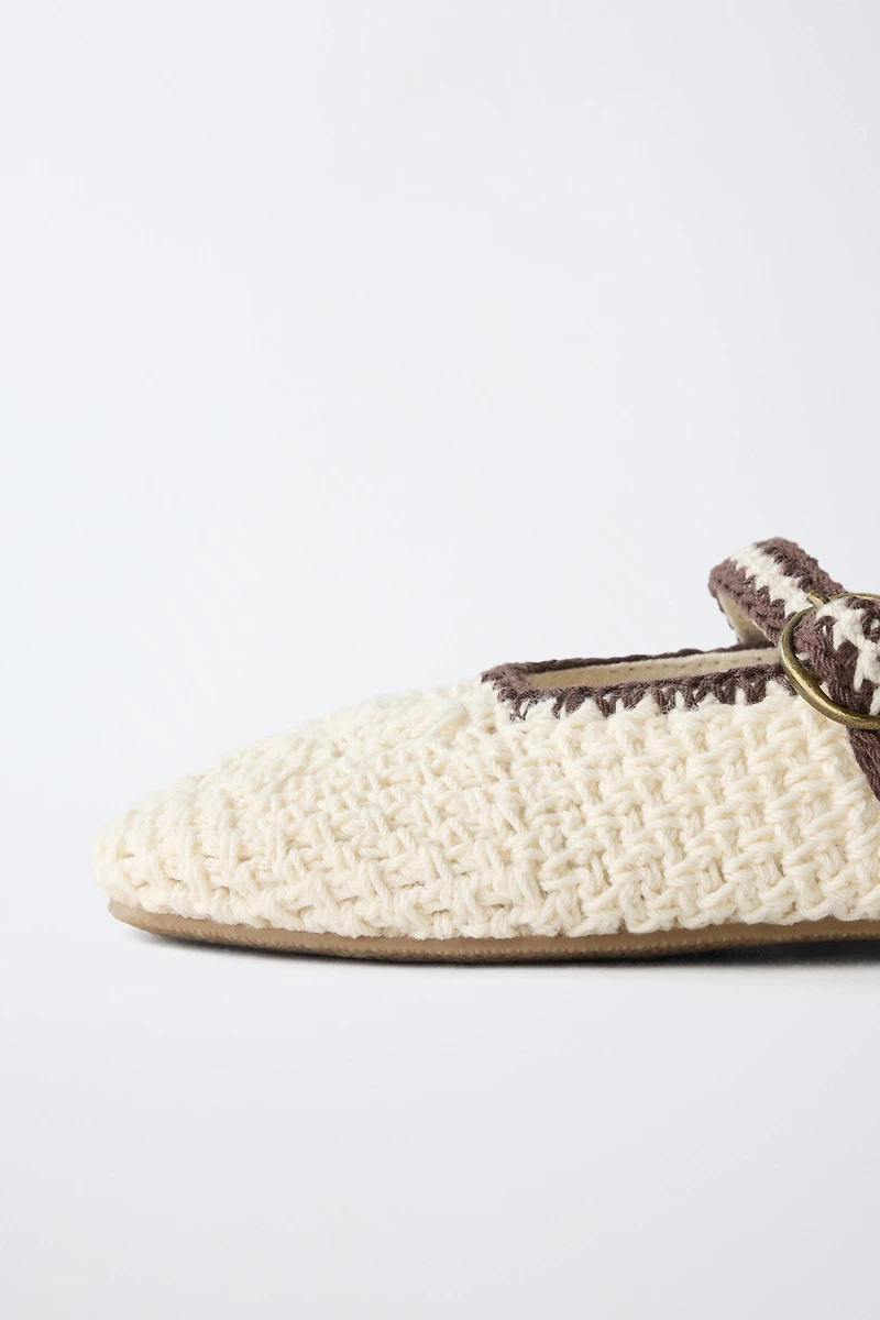 CROCHET BALLET FLATS