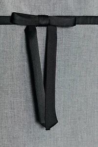 SATIN BOW SHORT DRESS