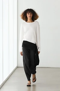 100% mercerised cotton knit sweater