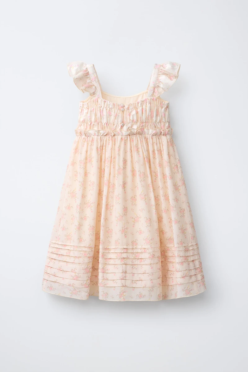 COMBINED FLORAL DRESS