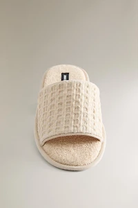 CHAUSSONS WAFFLE ÉPONGE