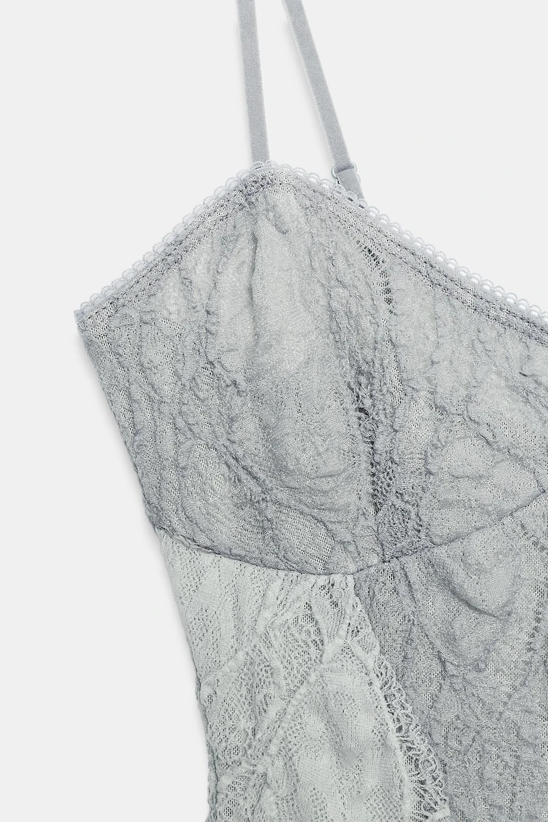 COMBINATION LACE BODYSUIT