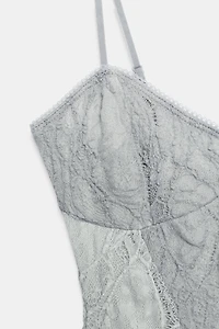 COMBINATION LACE BODYSUIT