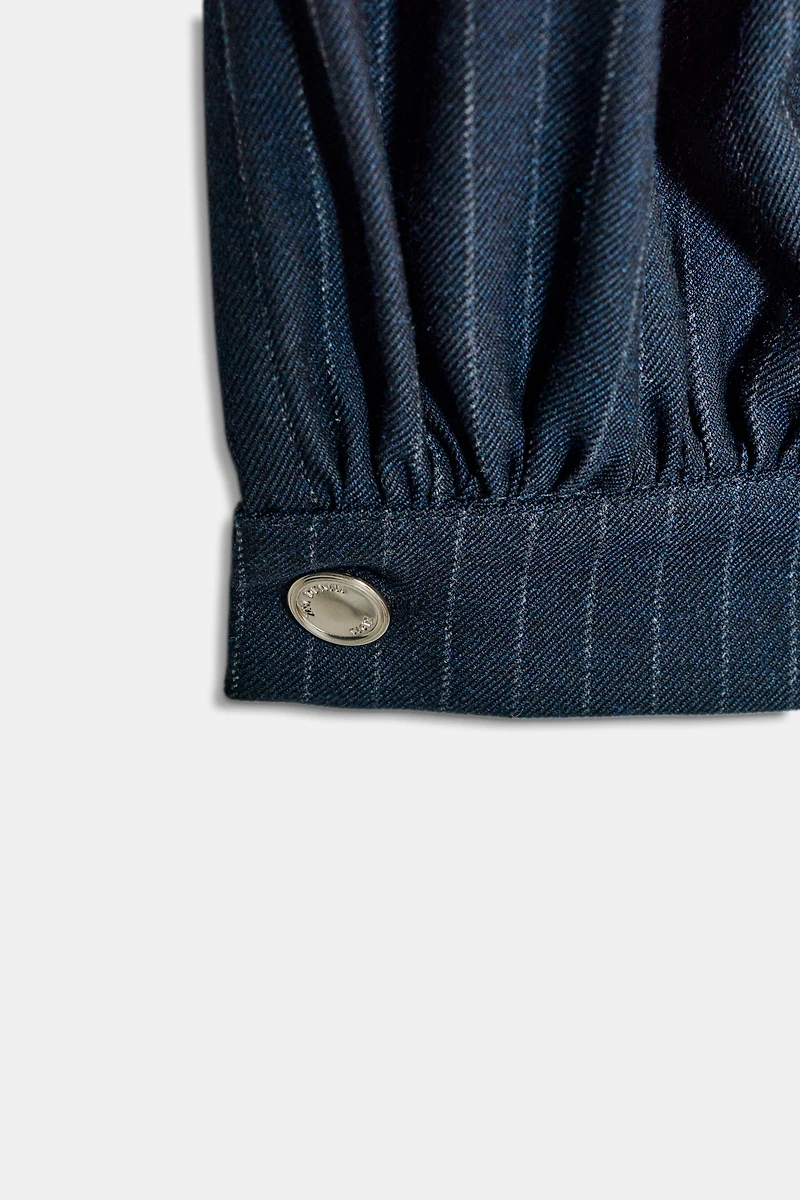 PANTALON BOMBACHO À RAYURES TENNIS