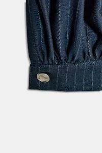 PANTALON BOMBACHO À RAYURES TENNIS