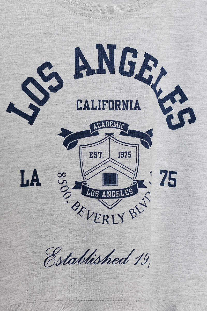 VARSITY RUFFLE T-SHIRT