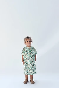 2-14 YEARS / LIMITED EDITION FLORAL PRINT CAFTAN DRESS