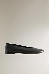 FLEXIBLE LEATHER BALLET FLATS