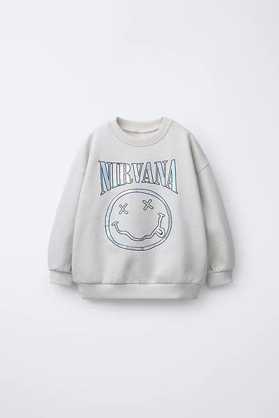 SWEAT IMPRIMÉ NIRVANA ® IRISÉ