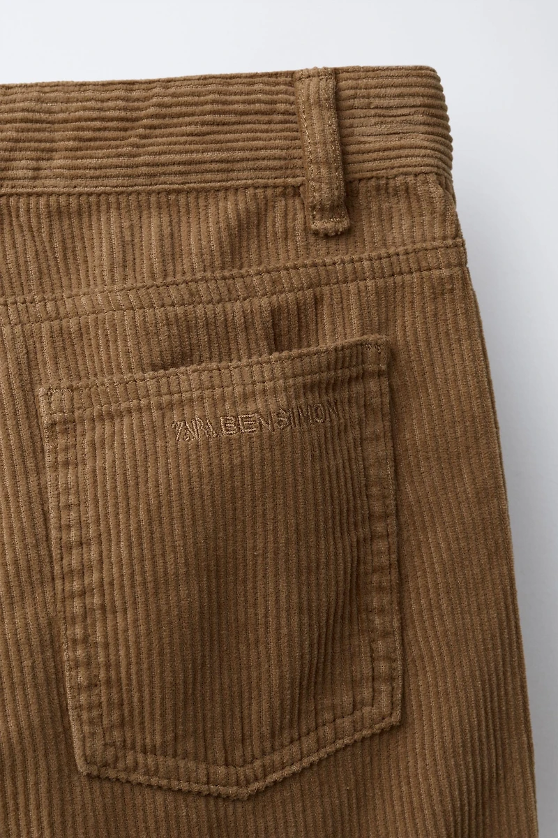 STRAIGHT CORDUROY PANTS BENSIMON ® X ZARA