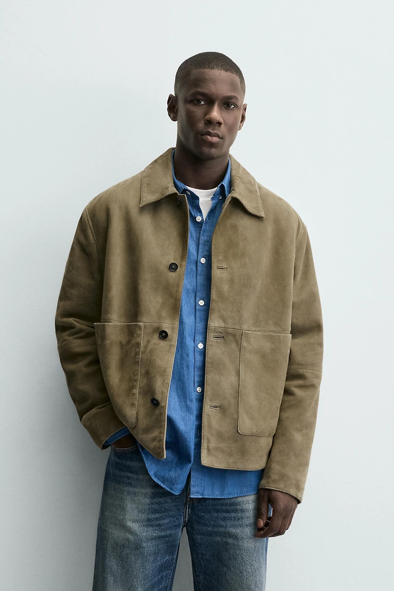 LEATHER POCKET JACKET