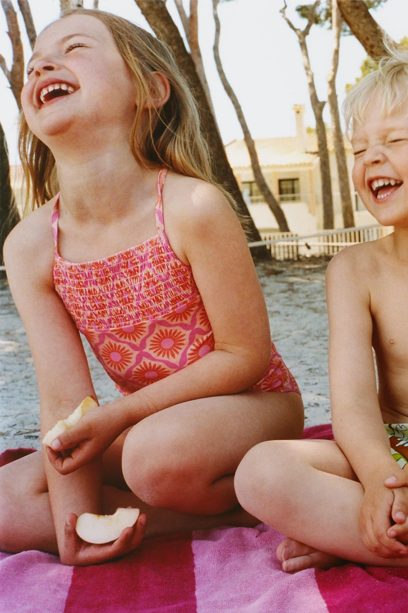 1-6 ANS / MAILLOT DE BAIN À IMPRIMÉ SOLEILS