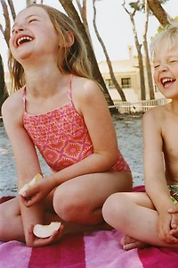 1-6 ANS / MAILLOT DE BAIN À IMPRIMÉ SOLEILS