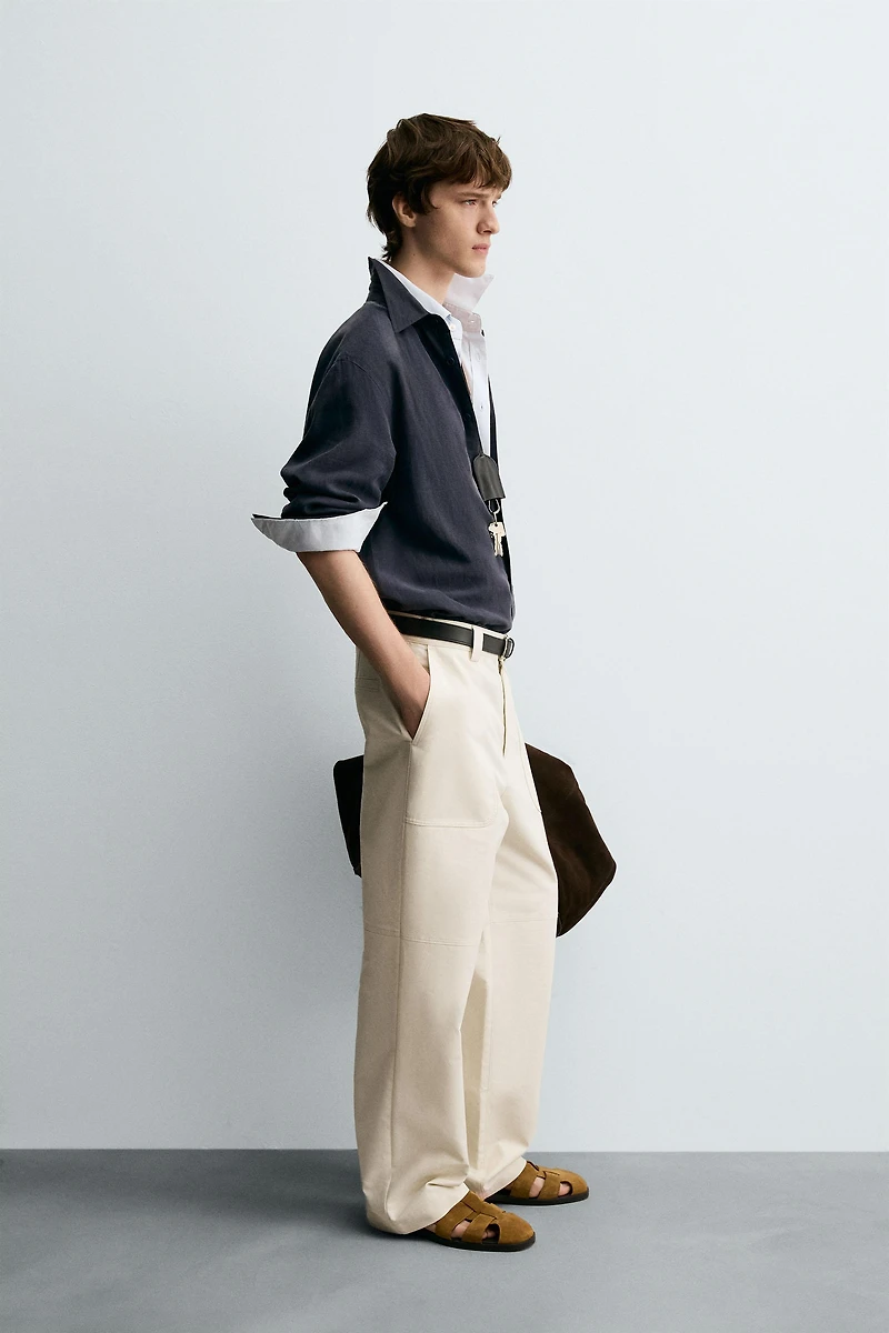 RELAXED FIT FLOWY SHIRT