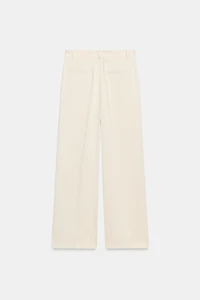 PLEATED STRAIGHT LEG PANTS