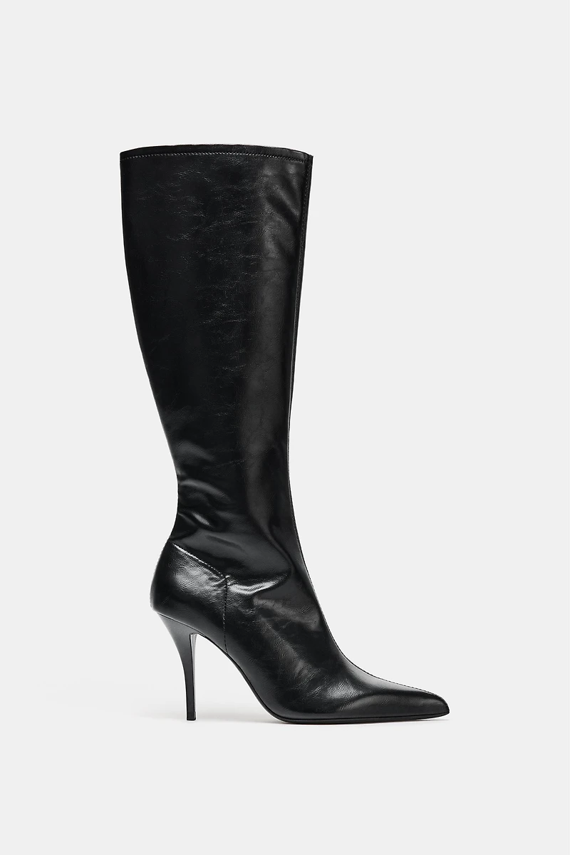 FITTED HEEL BOOTS