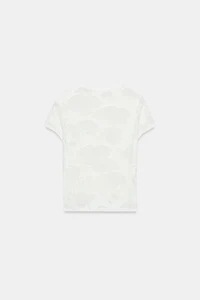 COMBINATION RIPPED T-SHIRT