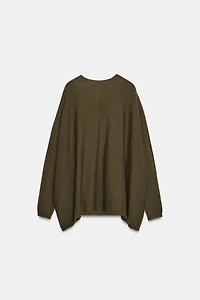 PULL OVERSIZE AVEC LAINE
