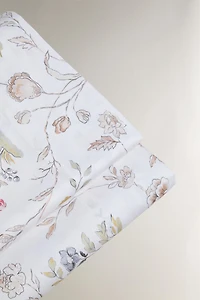 FLORAL SATEEN FLAT SHEET