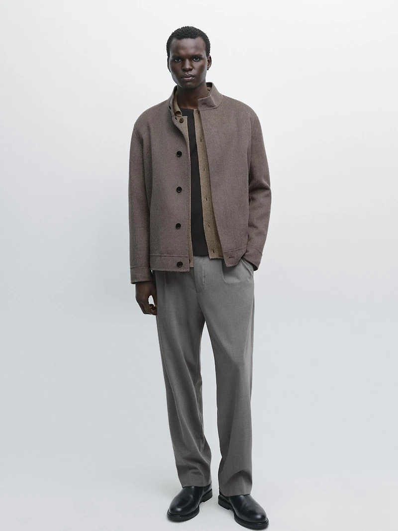Wool blend jacket