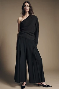 ZW COLLECTION STRIPED WIDE LEG PANTS