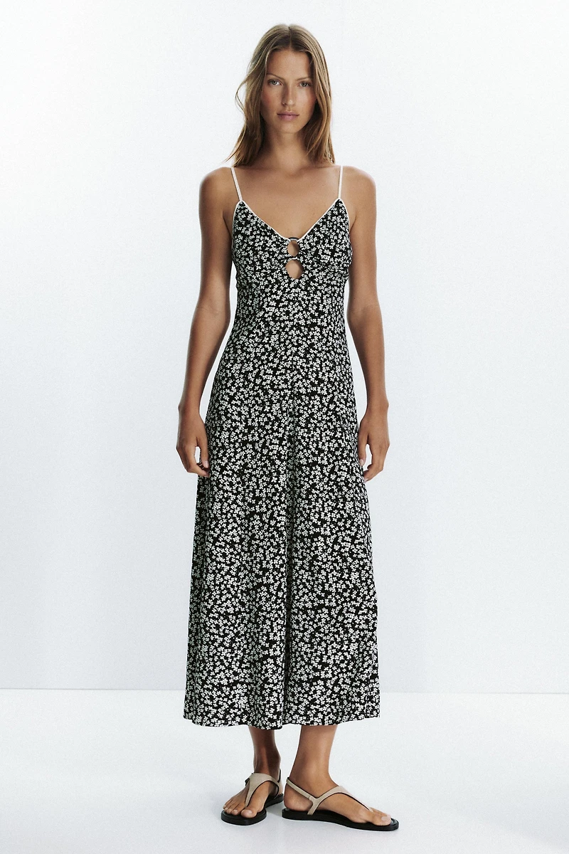 ROBE MIDI IMPRIMÉE FLORALE