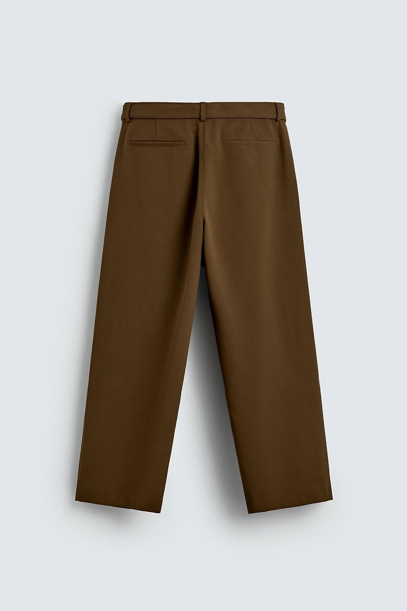 BELTED RELAXED FIT PANTS