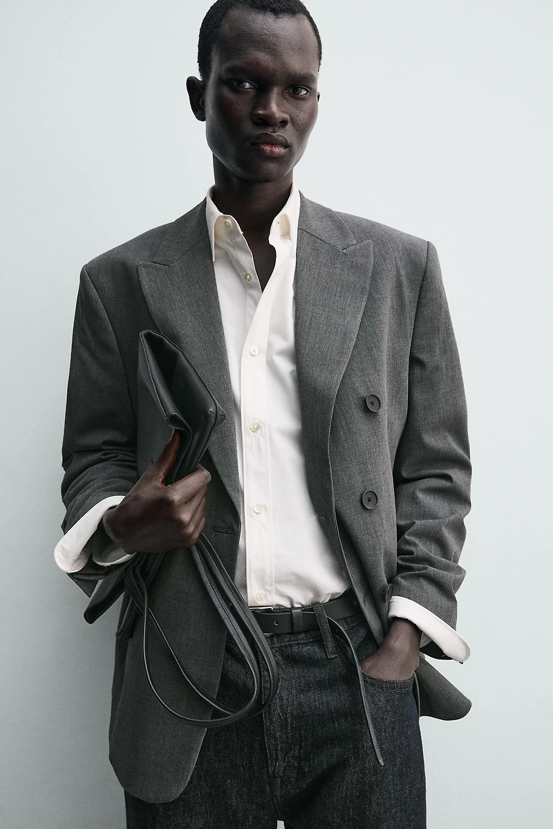 DOUBLE BREASTED WOOL BLAZER