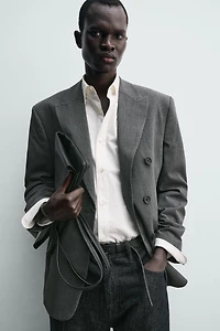 DOUBLE BREASTED WOOL BLAZER