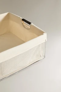 PANIER À LINGE MÉTALLIQUE