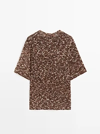 Pull bi-matière maille et cuir - LIMITED