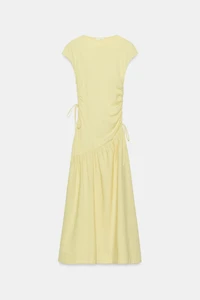 ASYMMETRIC RUCHED DRESS