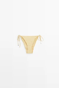 Bas de bikini à volants et liens