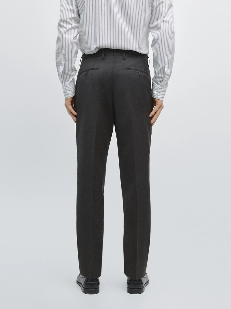 Cold wool suit trousers