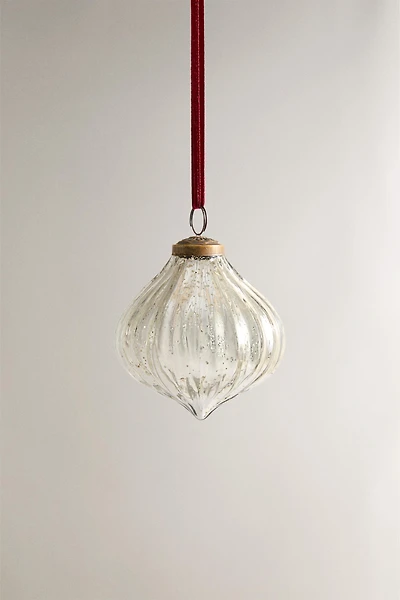 STRIPED DIAMOND CHRISTMAS TREE ORNAMENT