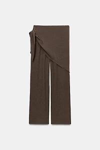 TEXTURED SCARF PANTS