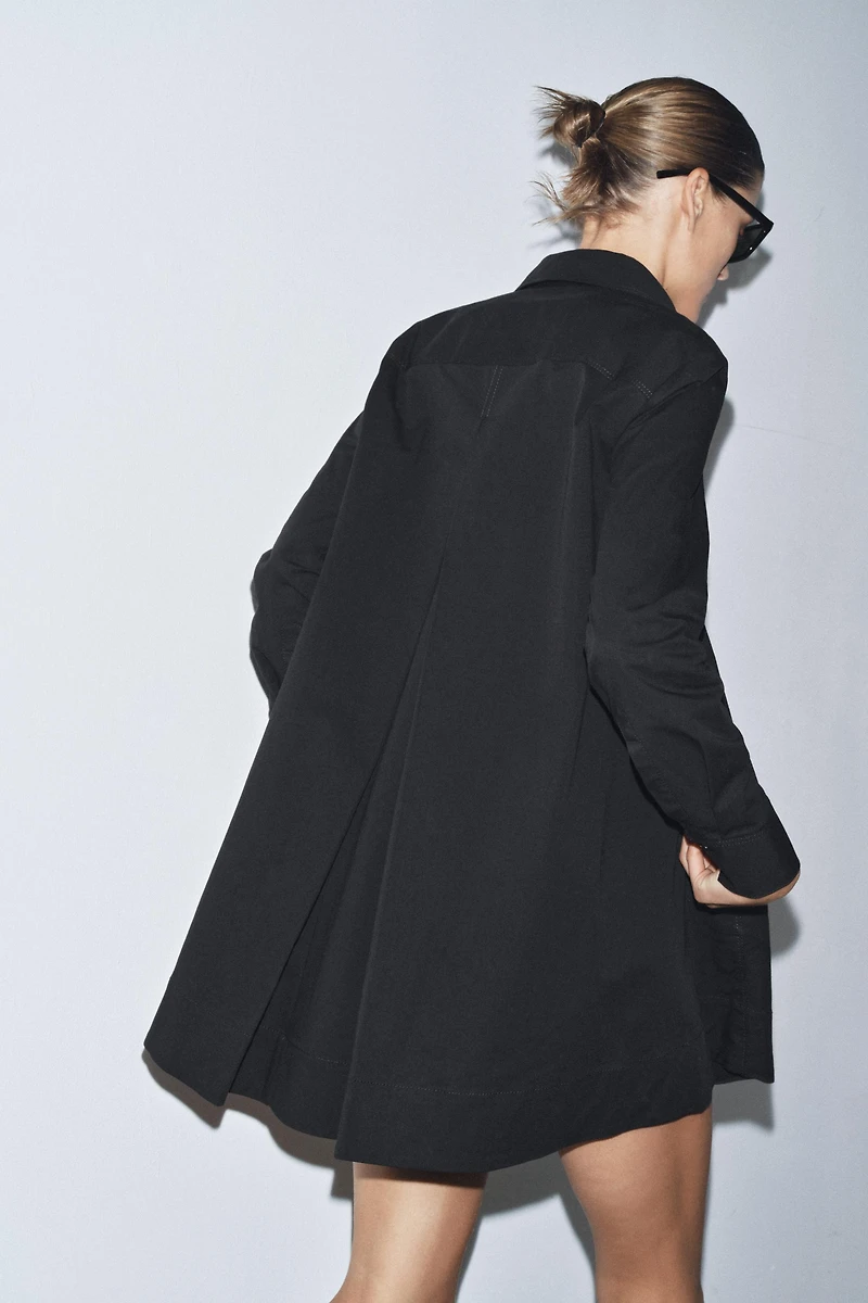 POPLIN SHIRT DRESS ZW COLLECTION