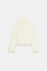 FRINGED KNIT JUMPER