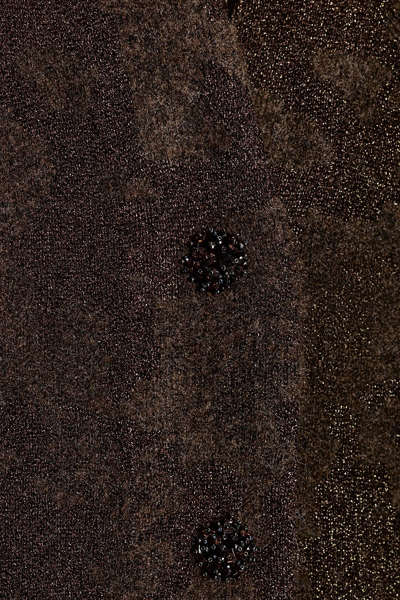 METALLIC THREAD CARDIGAN