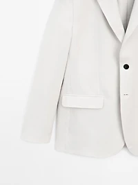 100% linen suit blazer
