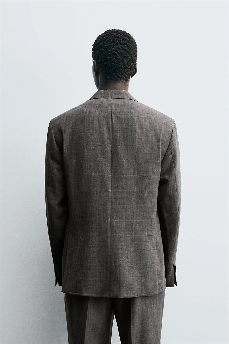 BLAZER COSTUME À CARREAUX