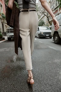 PANTALON TAILLE HAUTE CEINTURE