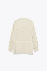 BLOUSE VOLANTS DENTELLE ZW COLLECTION