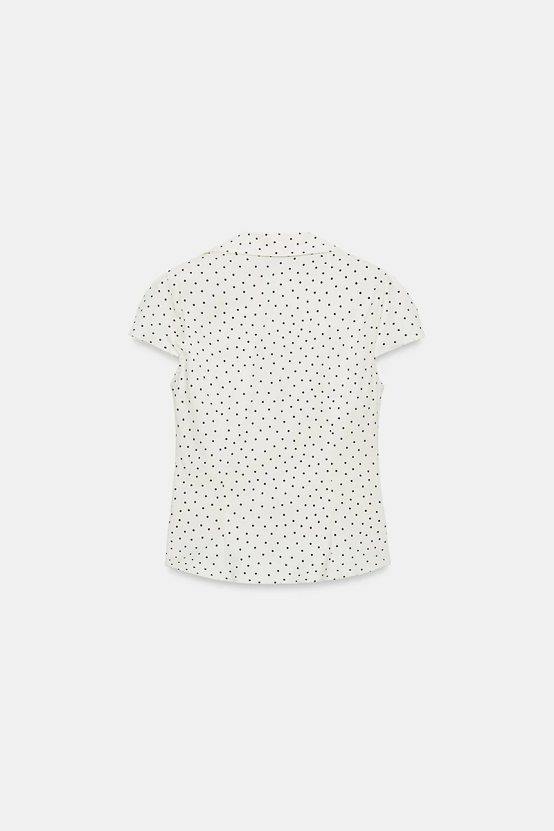 RUCHED FITTED SHIRT