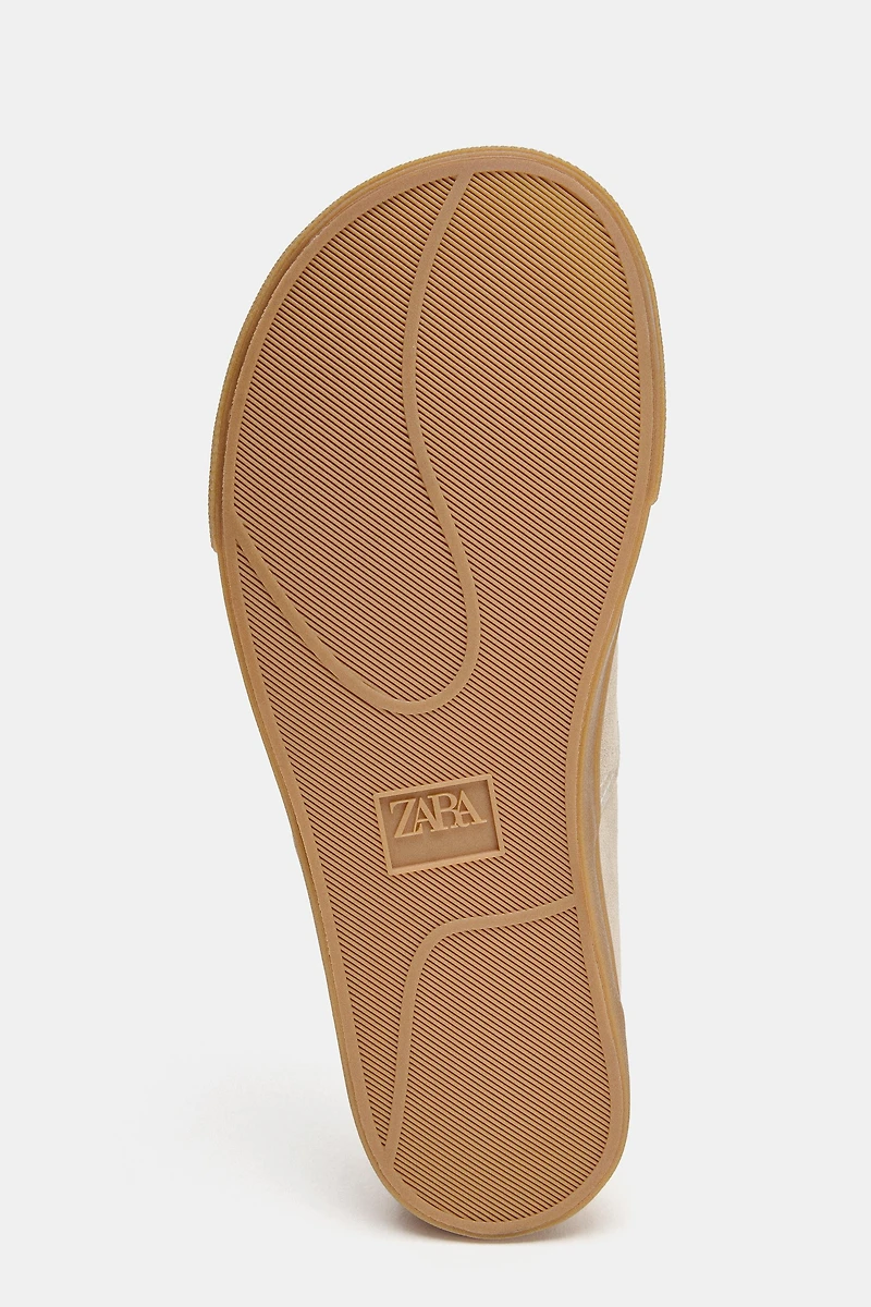 BAREFOOT SPLIT LEATHER SNEAKERS