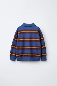 POLO EN MAILLE À RAYURES