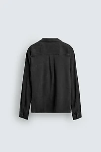 FLOWY WRAP SHIRT
