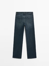 High-waist wide-leg jeans