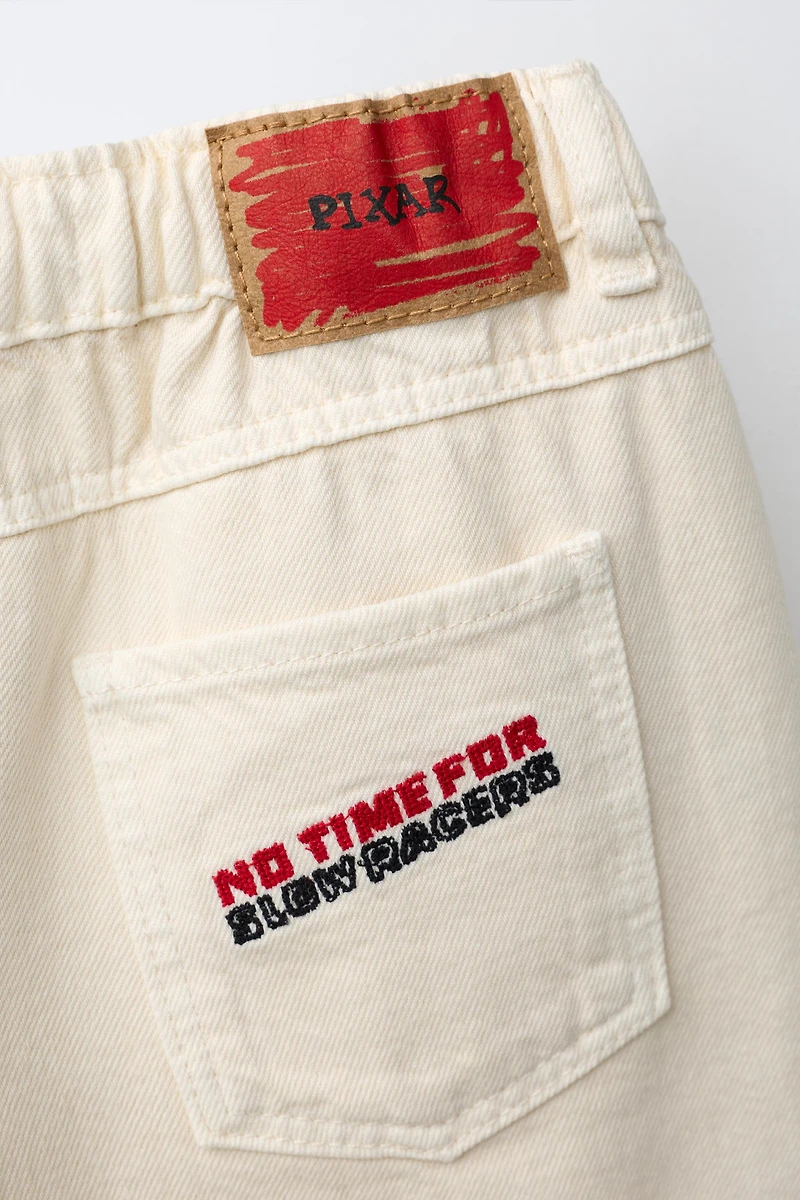 © DISNEY/PIXAR EMBROIDERED TWILL SHORTS